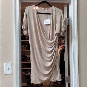 Misguided slinky wrap dress